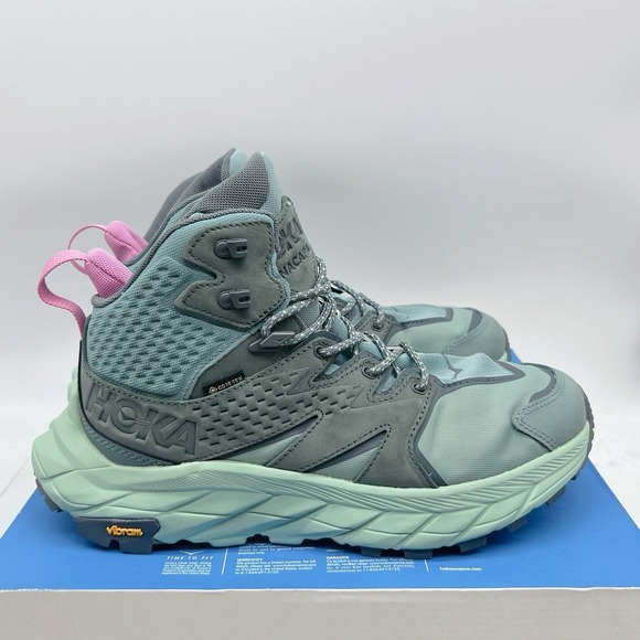 Hoka One One Anacapa 2 Mid GTX Hiking Shoe Boots Trellis Mist Green Women US 9.5 - Picture 4 of 13